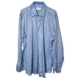 Robert Graham Cotton Button Down Shirt Striped Size 44